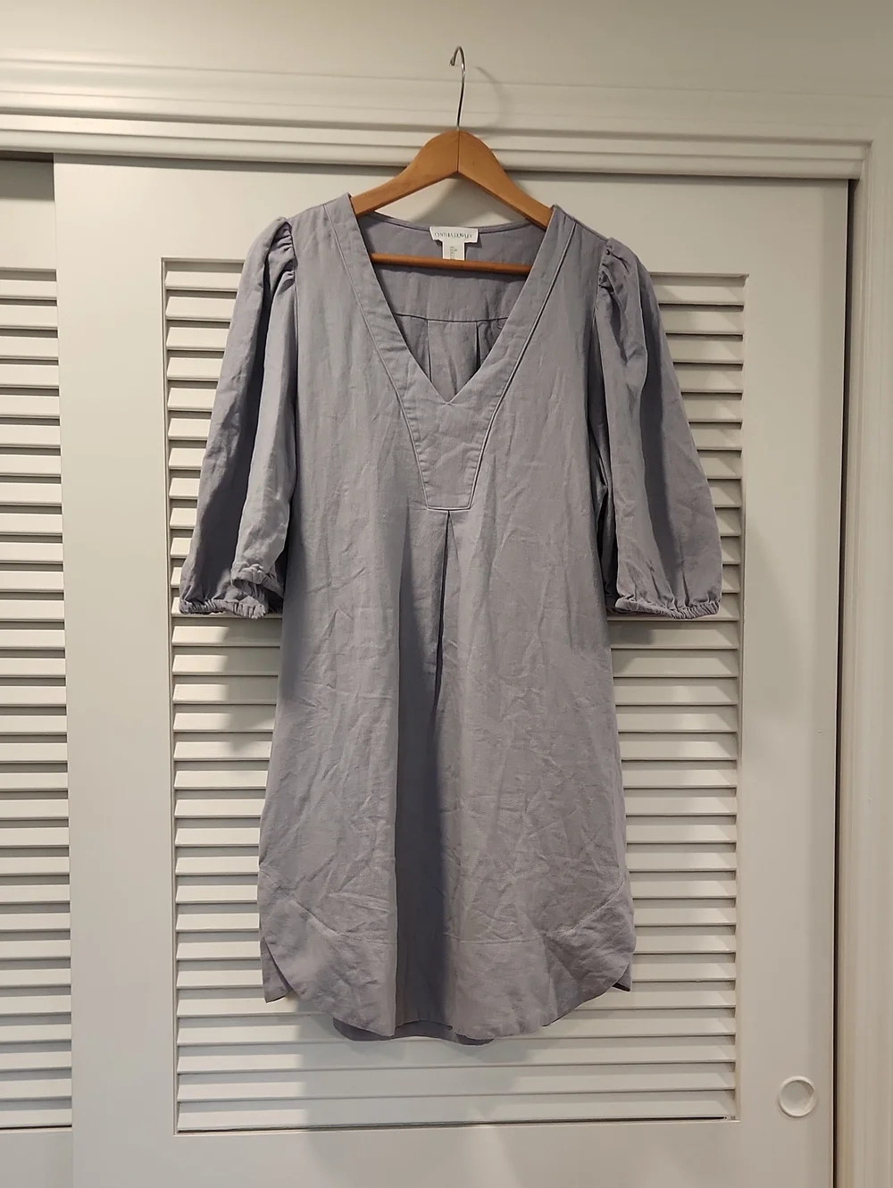 Cynthia Rowley Linen Blend Tunic Dress Coastal Romantic L - Picture 1 of 6